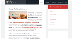 Desktop Screenshot of elopetonewengland.com